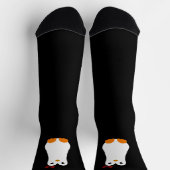 Kawaii Red Bow Penguin Socken (Oben)