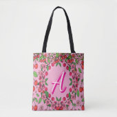 Kawaii Red Cherry Vibes Cute Girly Aesthetic Tasche (Vorderseite)