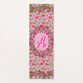 Kawaii Red Cherry Vibes Cute Girly Aesthetic Yogamatte (Vorderseite)