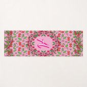 Kawaii Red Cherry Vibes Cute Girly Aesthetic Yogamatte (Vorderseite (Horizontal))