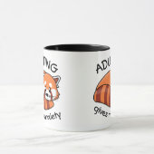 Kawaii Red Panda: Erwachsenwerden gibt mir Angst Tasse (Zentrum)