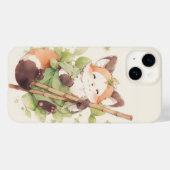 Kawaii Red Panda Hold Stick Case-Mate iPhone Hülle (Rückseite (Horizontal))