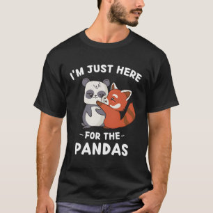 Kawaii Red Panda Ich bin gerade hier für die Panda T-Shirt