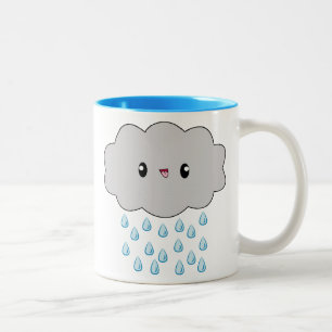 Kawaii Regen-Wolken-Tasse Zweifarbige Tasse