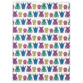 Kawaii Regenbogen-alien-Monster-Muster Klemmbrett (Rückseite)