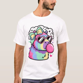 Kawaii Regenbogen Capybara mit Herz Sonnenbrille & T-Shirt
