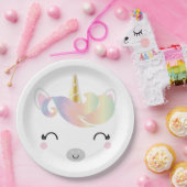 Kawaii Regenbogen Einhorn BIRTHDAY PARTY Papierpla Pappteller (Party)