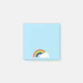 Kawaii-Regenbogen Post-it Klebezettel (Vorderseite)