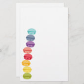 Kawaii Regenbogen StaplungsMacarons Briefpapier (Vorne/Hinten)