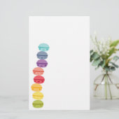 Kawaii Regenbogen StaplungsMacarons Briefpapier (Stehend Vorderseite)