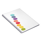 Kawaii Regenbogen StaplungsMacarons Notizblock (Rechte Seite)