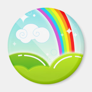 Kawaii Regenbogen und Wolken-niedlicher Magnet
