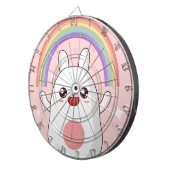 Kawaii-Regenbogenhalbkugel Dartscheibe (Vorderseite rechts)