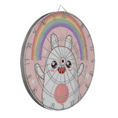 Kawaii-Regenbogenhalbkugel Dartscheibe (Vorderseite Links)
