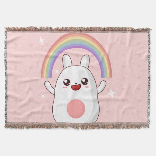Kawaii-Regenbogenhalbkugel Decke (Vorderseite)