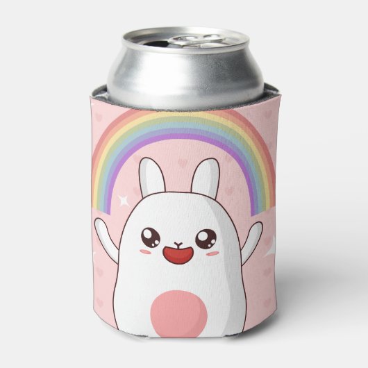 Kawaii-Regenbogenhalbkugel Dosenkühler (Kanne Vorderseite)