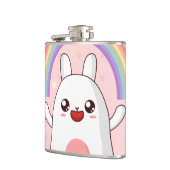 Kawaii-Regenbogenhalbkugel Flachmann (Links)