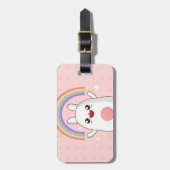 Kawaii-Regenbogenhalbkugel Gepäckanhänger (Vorderseite vertikal)