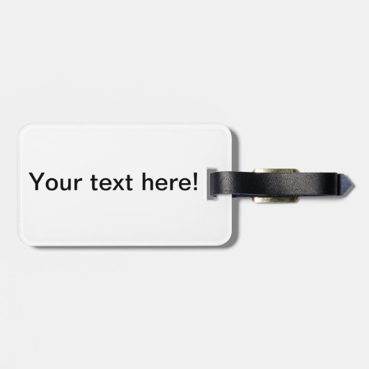 Kawaii-Regenbogenhalbkugel Gepäckanhänger (Rückseite horizontal)