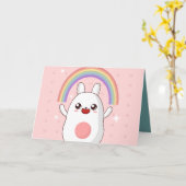 Kawaii-Regenbogenhalbkugel Karte (Gelbe Blume)