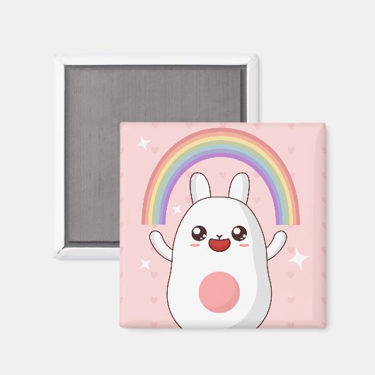 Kawaii-Regenbogenhalbkugel Magnet (Vorderseite/Rückseite)