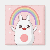 Kawaii-Regenbogenhalbkugel Magnet (Vorne)