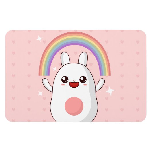 Kawaii-Regenbogenhalbkugel Magnet (Horizontal)