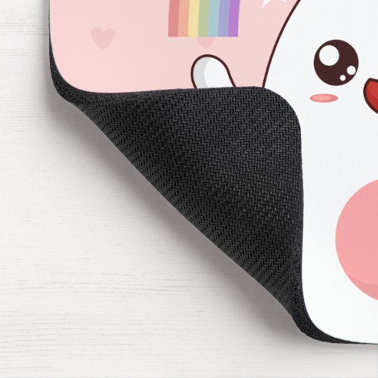 Kawaii-Regenbogenhalbkugel Mousepad (Ecke)