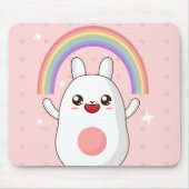 Kawaii-Regenbogenhalbkugel Mousepad (Vorne)