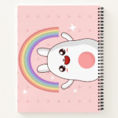 Kawaii-Regenbogenhalbkugel Notizblock (Rückseite)