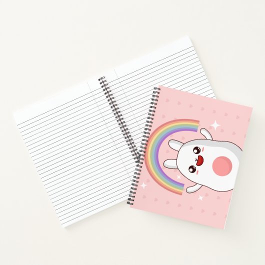 Kawaii-Regenbogenhalbkugel Notizblock (Innenseite)