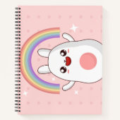 Kawaii-Regenbogenhalbkugel Notizblock (Vorderseite)