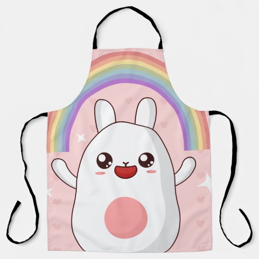 Kawaii-Regenbogenhalbkugel Schürze (Vorderseite)