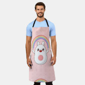 Kawaii-Regenbogenhalbkugel Schürze (Getragen)