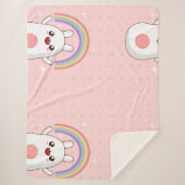 Kawaii-Regenbogenhalbkugel Sherpadecke (Vorderseite)