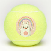 Kawaii-Regenbogenhalbkugel Tennisbälle (Vorderseite)