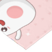 Kawaii-Regenbogenhalbkugel Tischdecke (Schrägansicht)