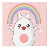 Kawaii-Regenbogenhalbkugel Würfel (Vorderseite)