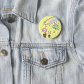 Kawaii Regenbogenwettermuster so niedlich Button (Beispiel)