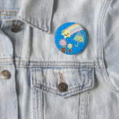 Kawaii Regenbogenwettermuster so niedlich Button (Beispiel)