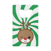 Kawaii Reindeer Bottle Opener Geldkarten Flaschenöffner (Vorderseite)