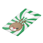 Kawaii Reindeer Bottle Opener Geldkarten Flaschenöffner (Vorderseite Schrägansicht)