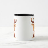 Kawaii Reindeer Christmas Holiday Coffee Mug Tasse (Zentrum)
