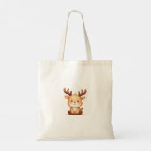 Kawaii Reindeer Christmas Holiday Tote Bag Tragetasche (Rückseite)