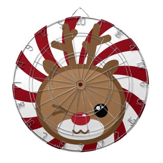 Kawaii Reindeer Dart Board Dartscheibe (vorne)