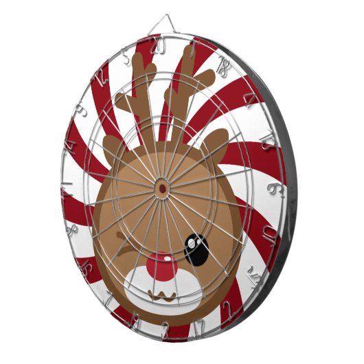 Kawaii Reindeer Dart Board Dartscheibe (Vorderseite rechts)