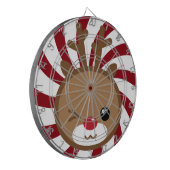 Kawaii Reindeer Dart Board Dartscheibe (Vorderseite Links)