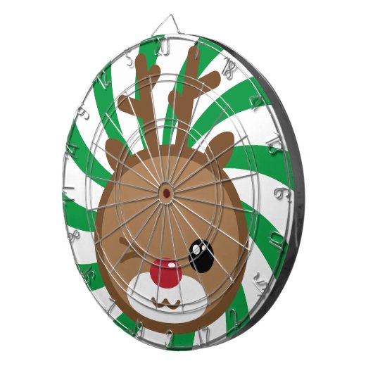 Kawaii Reindeer Dart Board Dartscheibe (Vorderseite rechts)