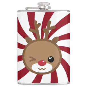 Kawaii Reindeer Flask Flachmann