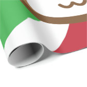 Kawaii Reindeer Gift Wrap Geschenkpapier (Rolleneckpunkt)